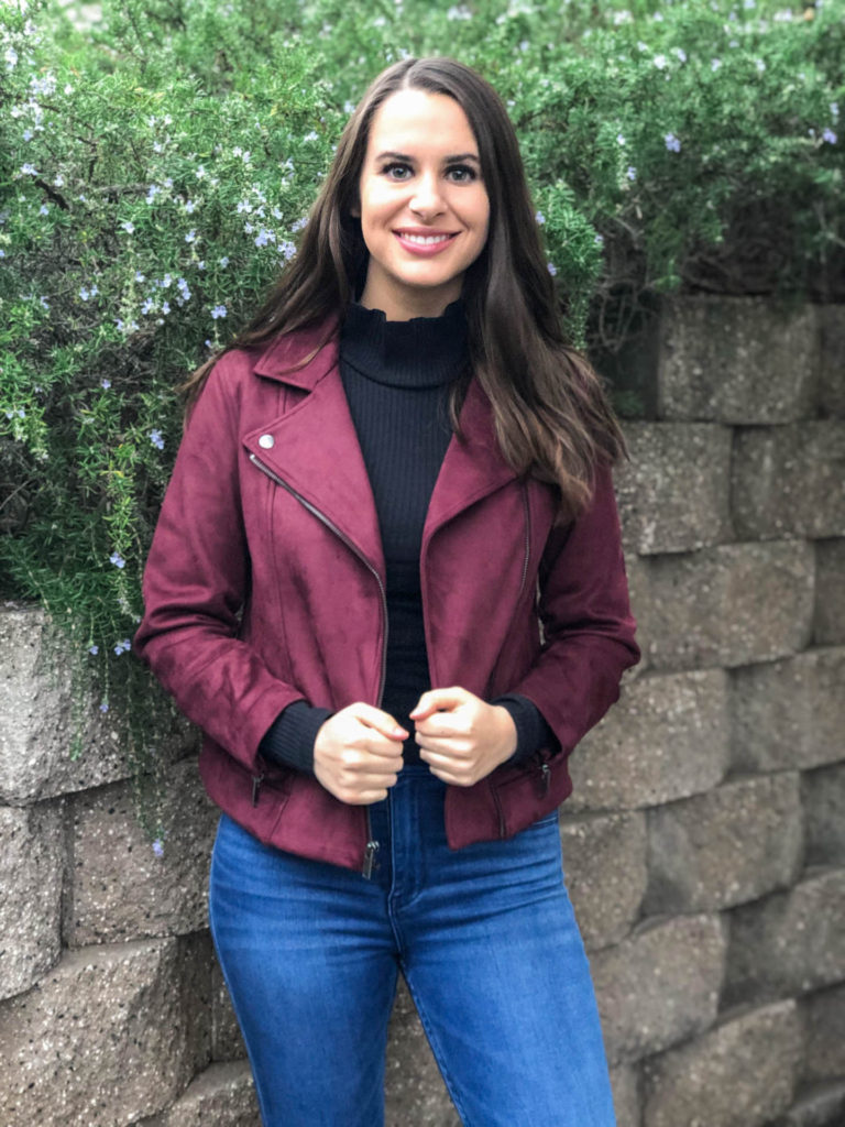 Old Navy Suede Jacket Lauren Campbell