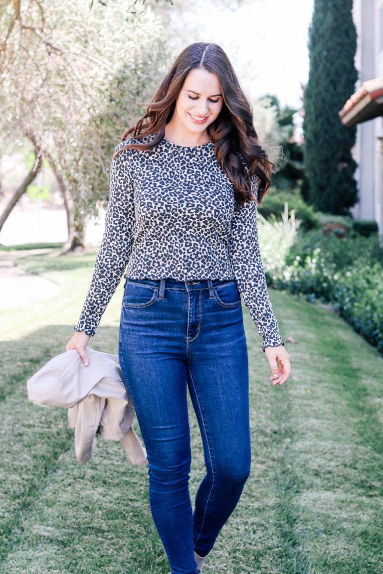 Casual Leopard Print Top from American Eagle - Lauren Campbell