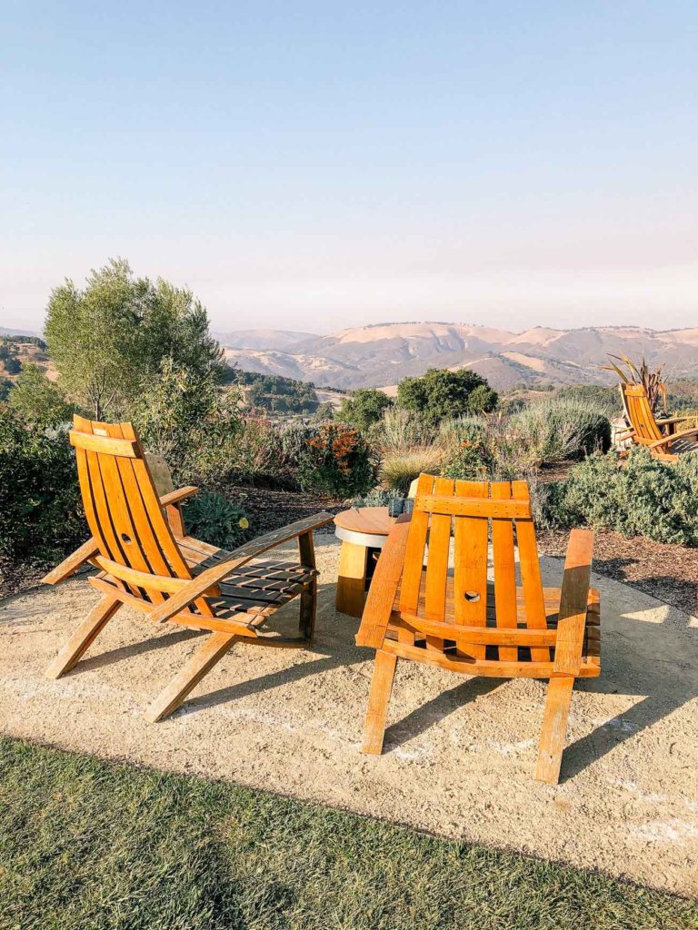Adirondak Chairs at Daou Winery in Paso Robles