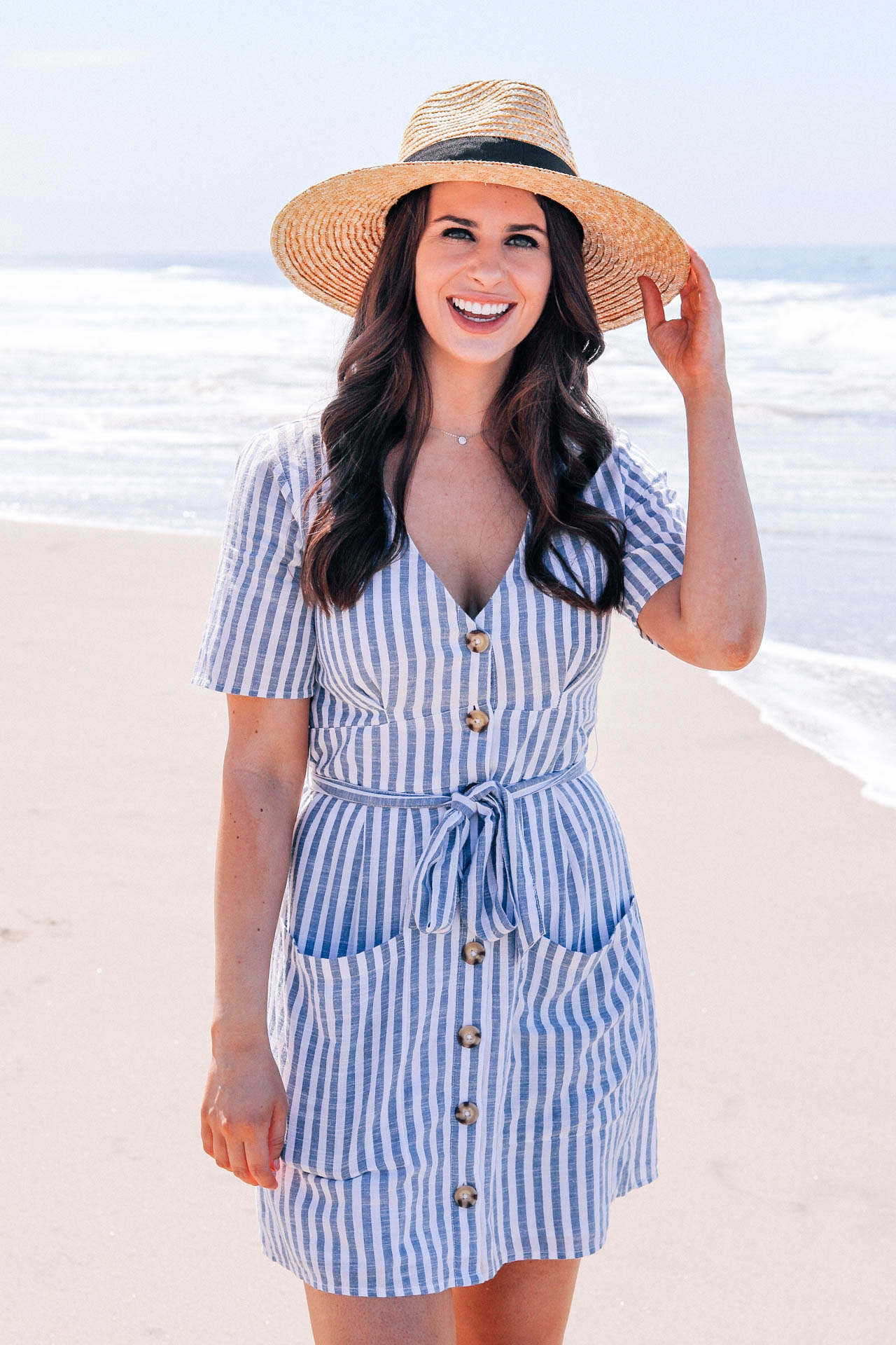 Blue Striped Dress for Summer - Lauren Campbell